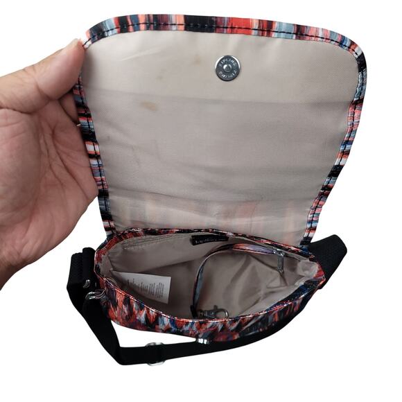 Kipling Sabian Crossbody Mini Bag Purse Lightweight Polyester Colorful AOP - Picture 7 of 10